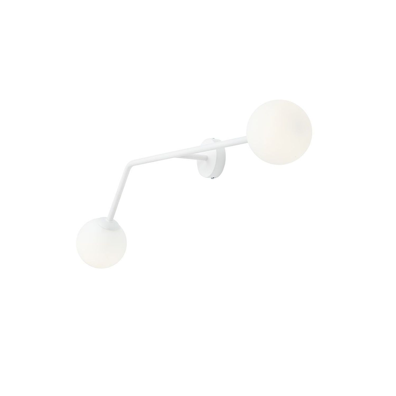 Applique Blendarme verre blanc H:34 cm E14 confortable
