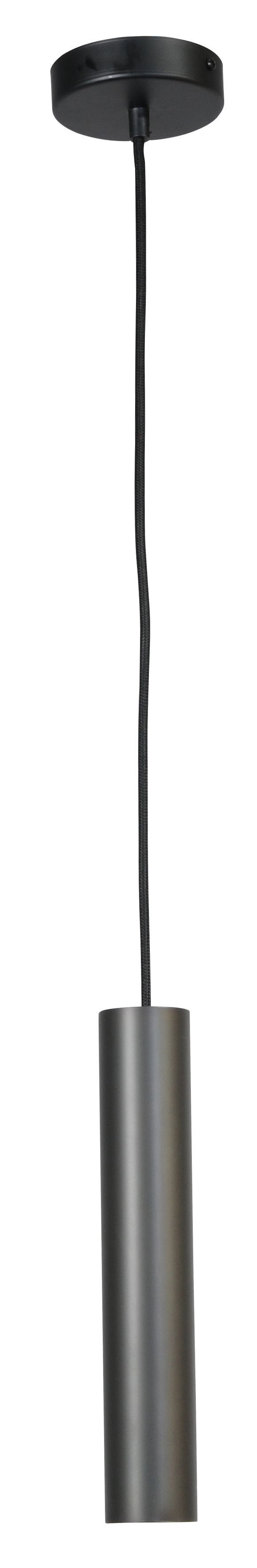 Suspension Noir Métal Cylindre Ø 5,4 cm étroit