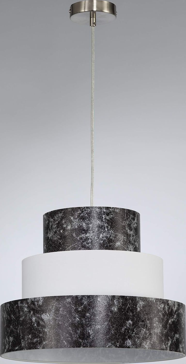 Suspension Noir Blanc Moderne Salle à manger LEEN Lampe, Klebeband, Kronleuchter