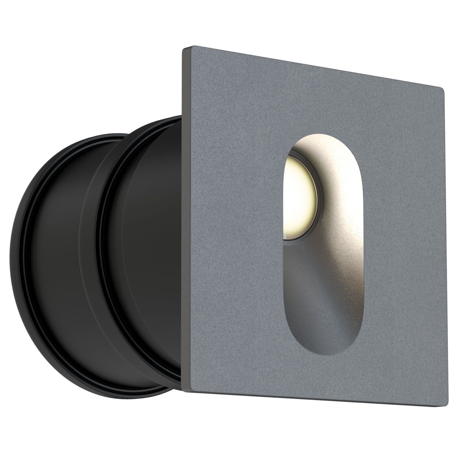 Luminaire LED encastré mural Aluminium IP54 L : 7 cm Gris