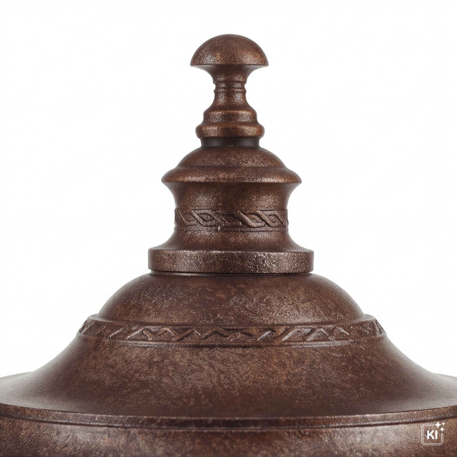 le41885-bodenleuchte-garten-terrasse-aussen-metall-rustikal-industrial-3-flammig-e14-ip44-dimmbar-03 kessel, oberteil, finial, metall, braun