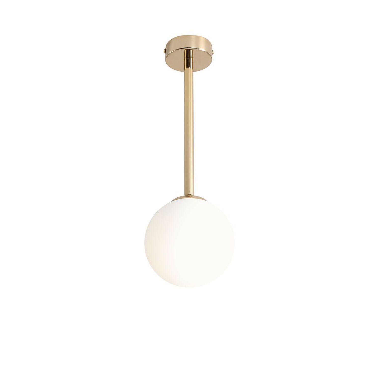 Blendarme plafonnier or verre métal H:42 cm confortable