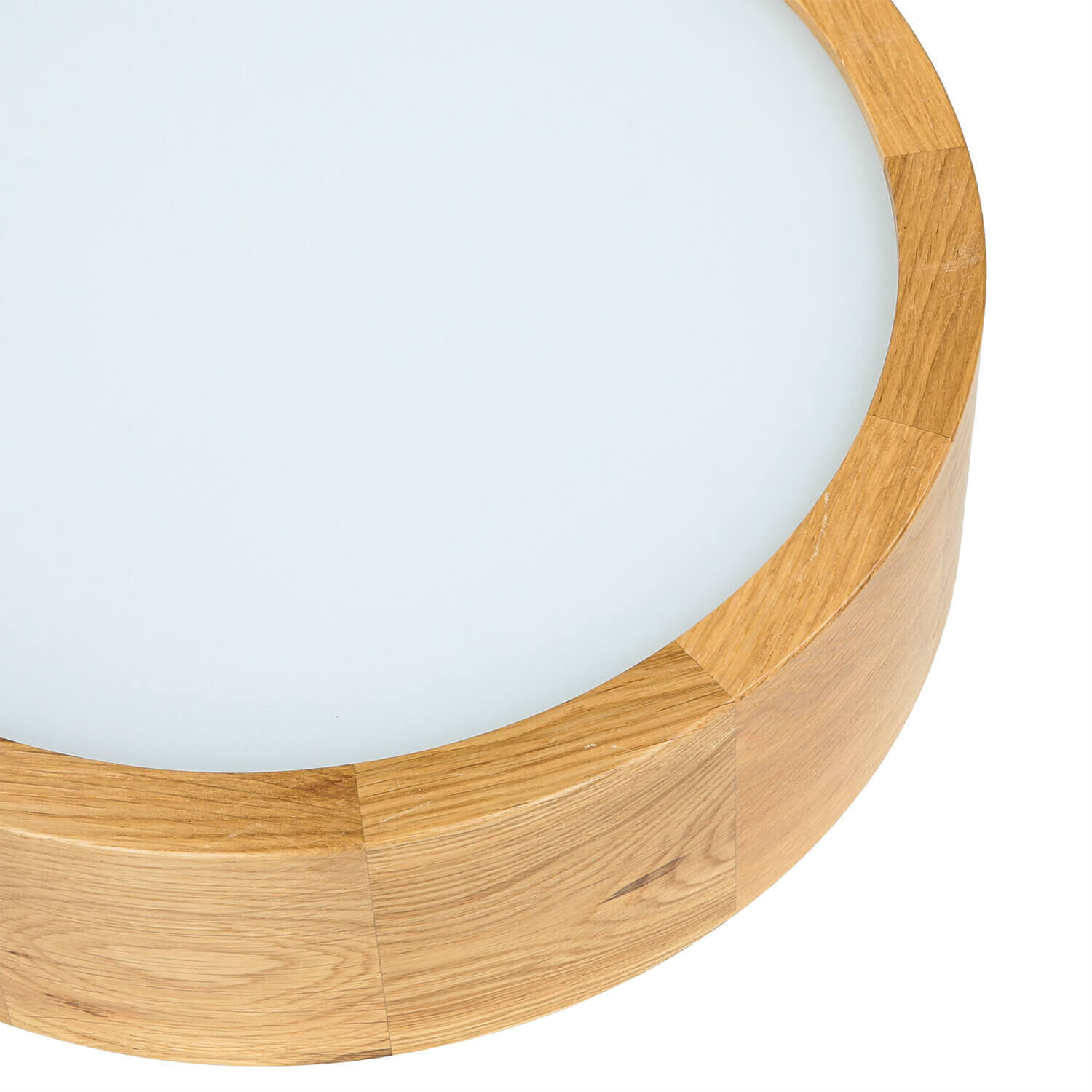 Plafonnier LED Salon Lampe en bois Chêne