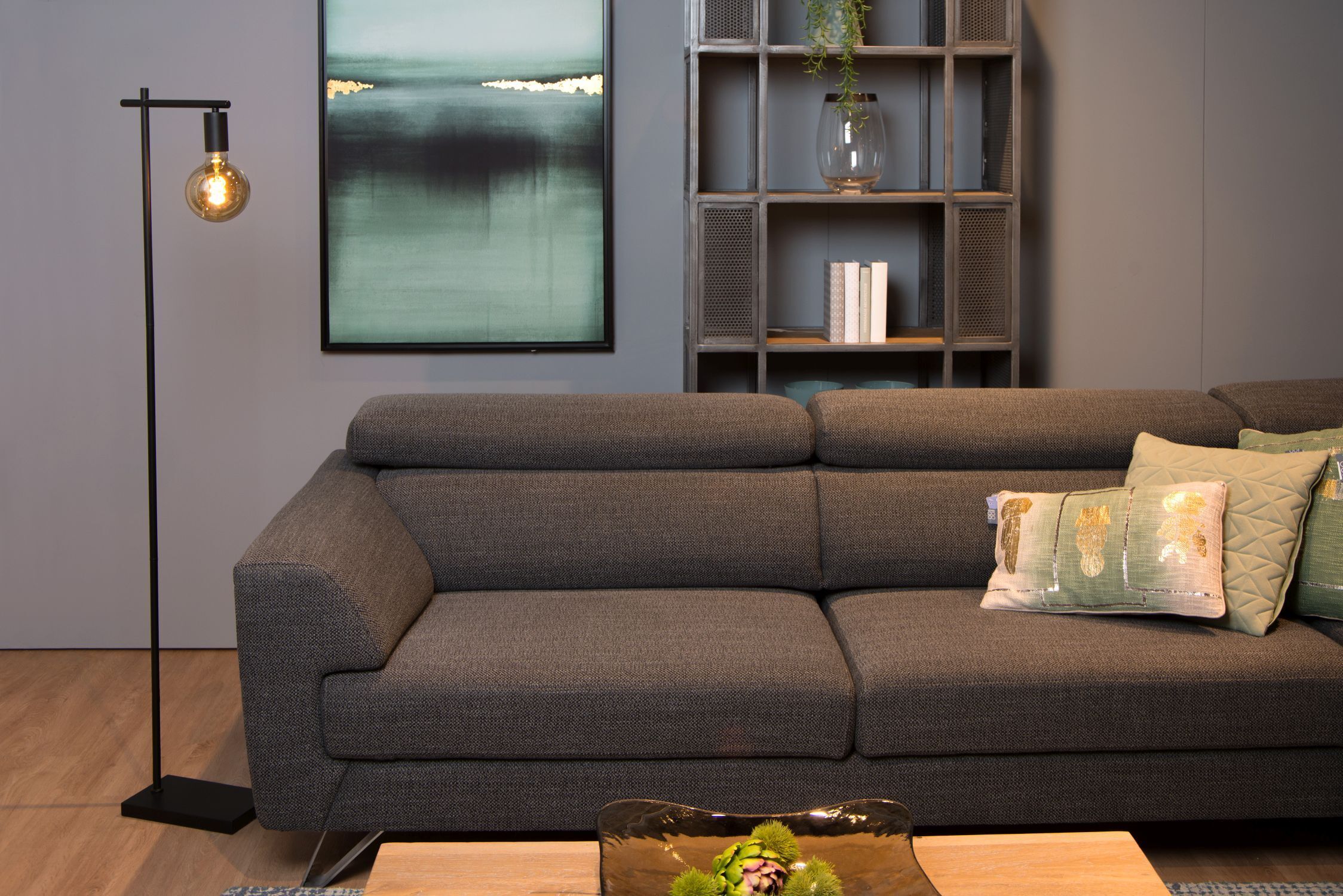 Lampe, Couch, Mobiliar, Stehlampe