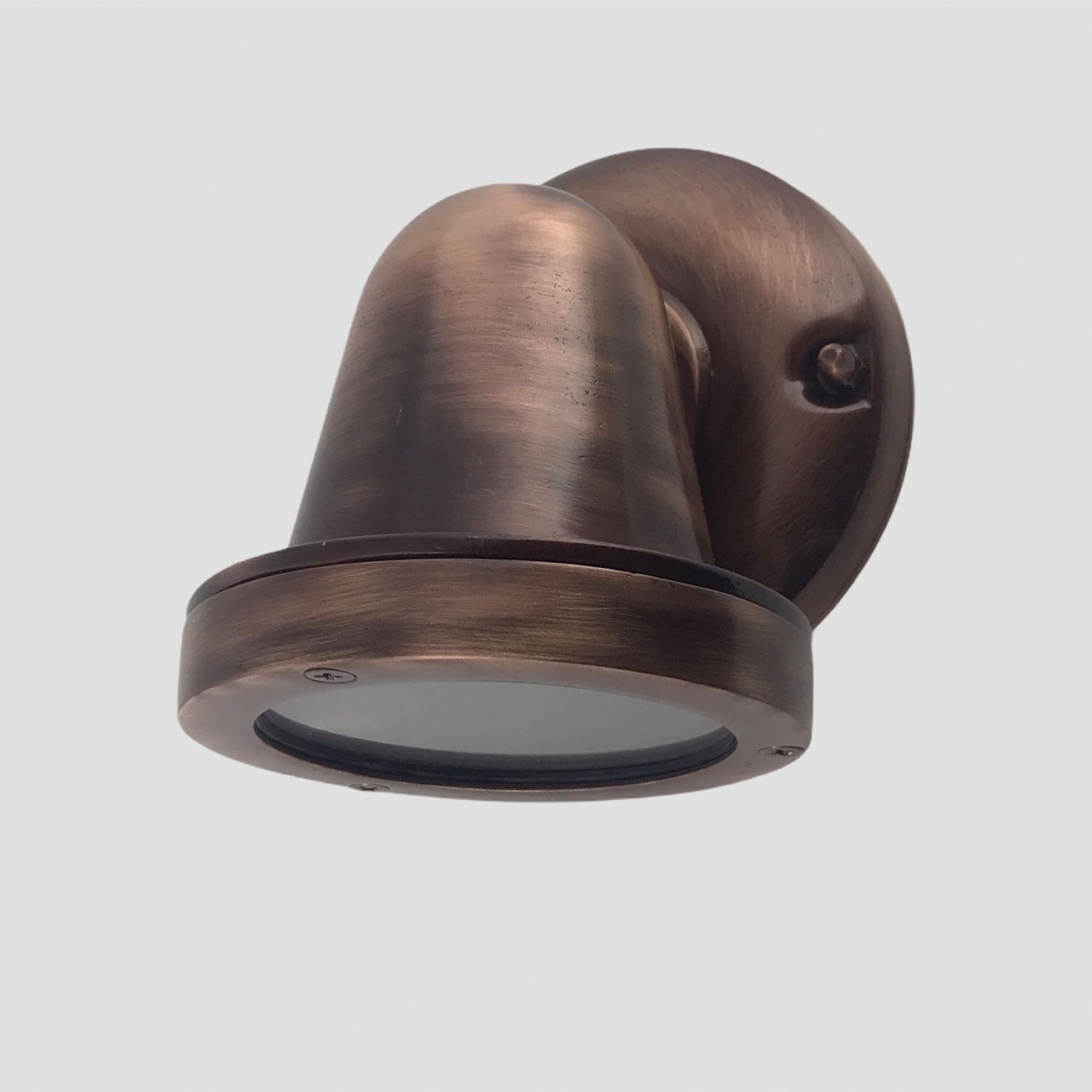 Lampe d'extérieur murale laiton verre H : 14 cm IP64 GU10 Maritim