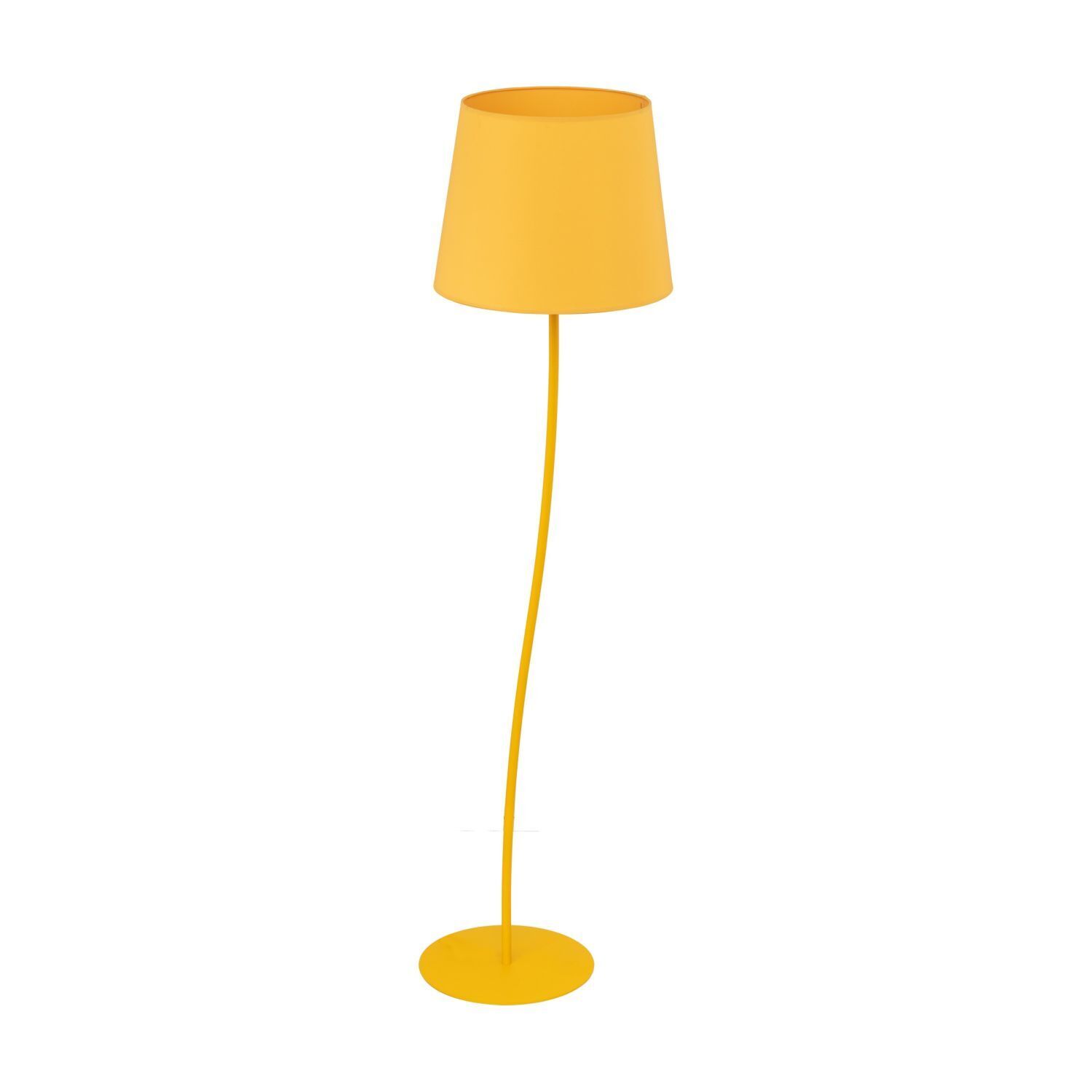 Lampe de chambre d'enfant jaune E27 150 cm petit tissu métal