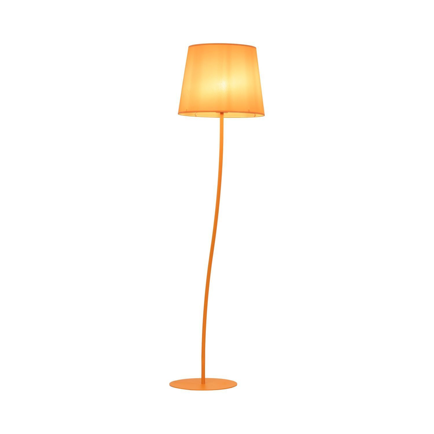 Lampadaire Chambre d'enfant Orange E27 150 cm petit tissu métal