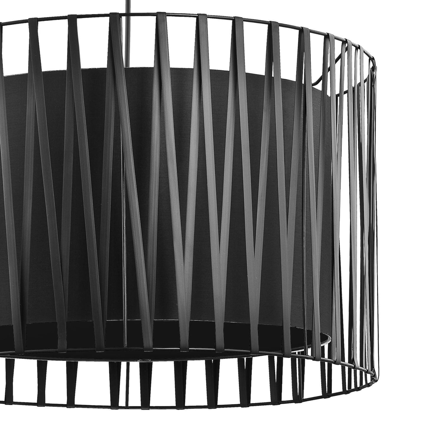 Pendelleuchte MINA Schwarz 1-flmg Doppelschirm Pendelleuchte MINA Schwarz 1-flmg Doppelschirm