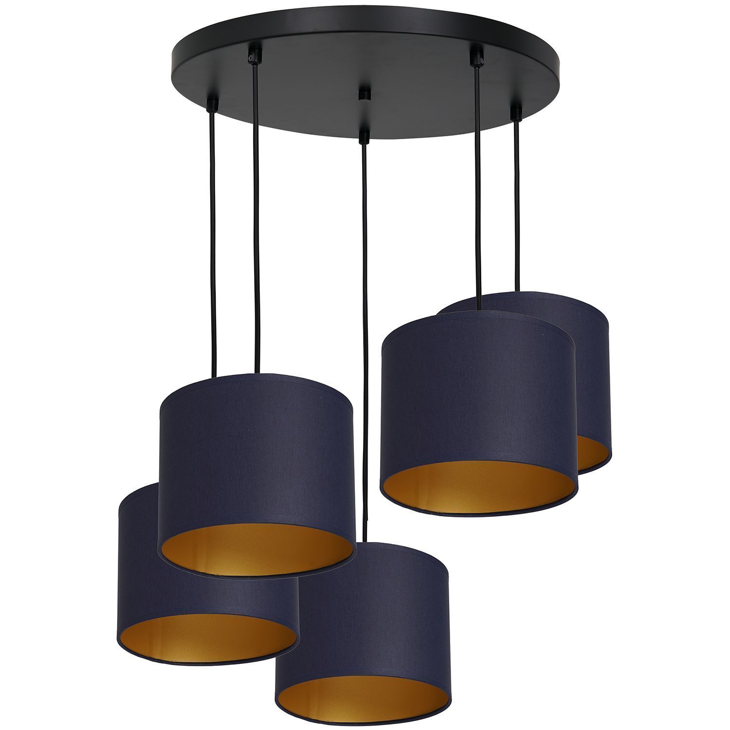 Blendarme Suspension Bleu Or Tissu Métal 5-flmg