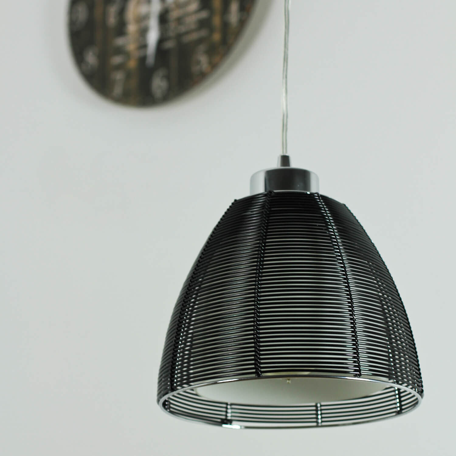 Suspension moderne Jafar en noir Lampe, Lampenschirm