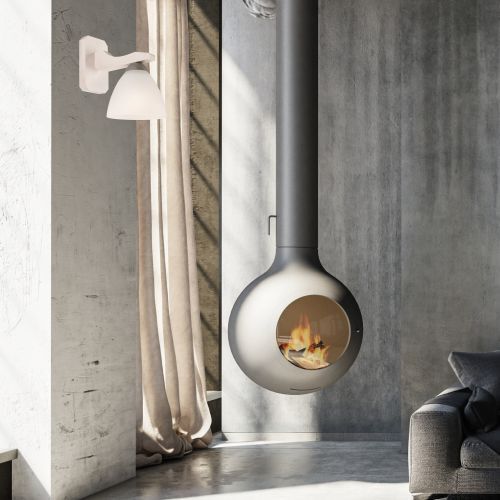 Applique BATORY Marron Bois Verre confortable Lampe