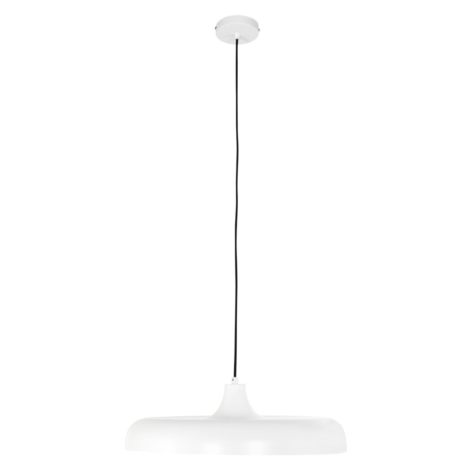 Lampe à suspendre blanche en métal Ø50 cm rond E27 Design moderne