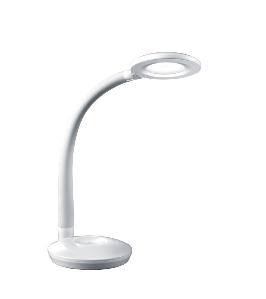 Lampe de table LED moderne Lampe de lecture blanche