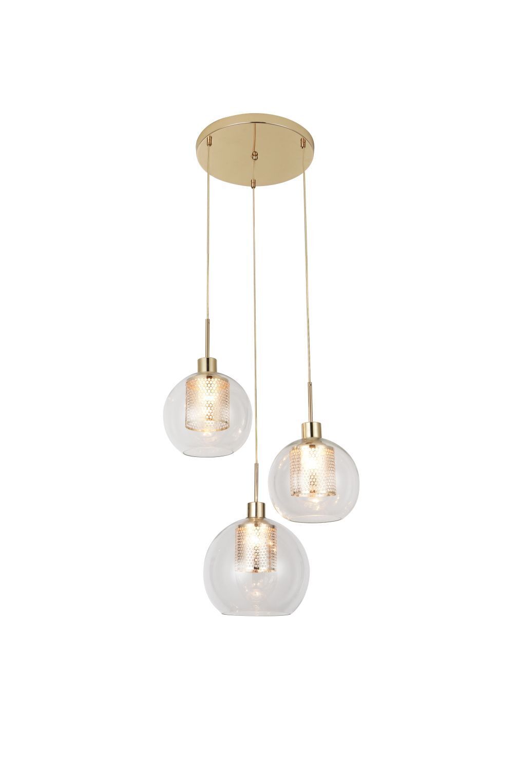 Suspension Moderne en or 3-flamme E27 cuisine