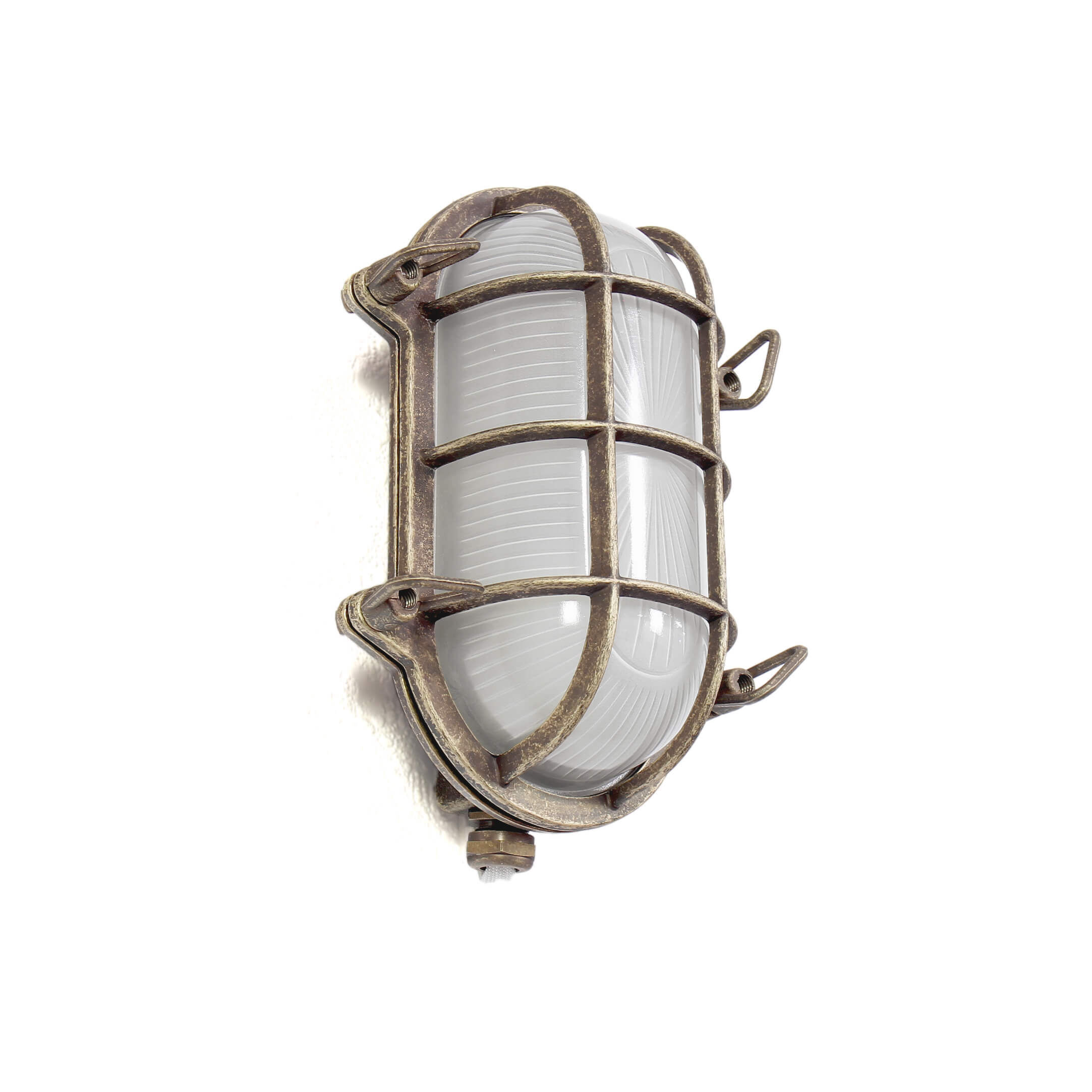 Lampe maritime pour locaux humides Extérieur laiton & verre Leuchte, Munition, Granate, Waffe