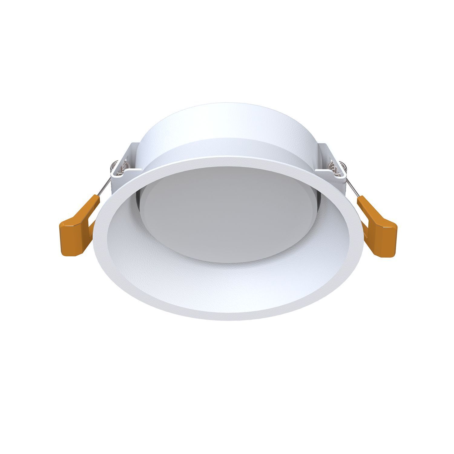 Spot encastré blanc GX53 métal Ø 12 cm petit rond plafond