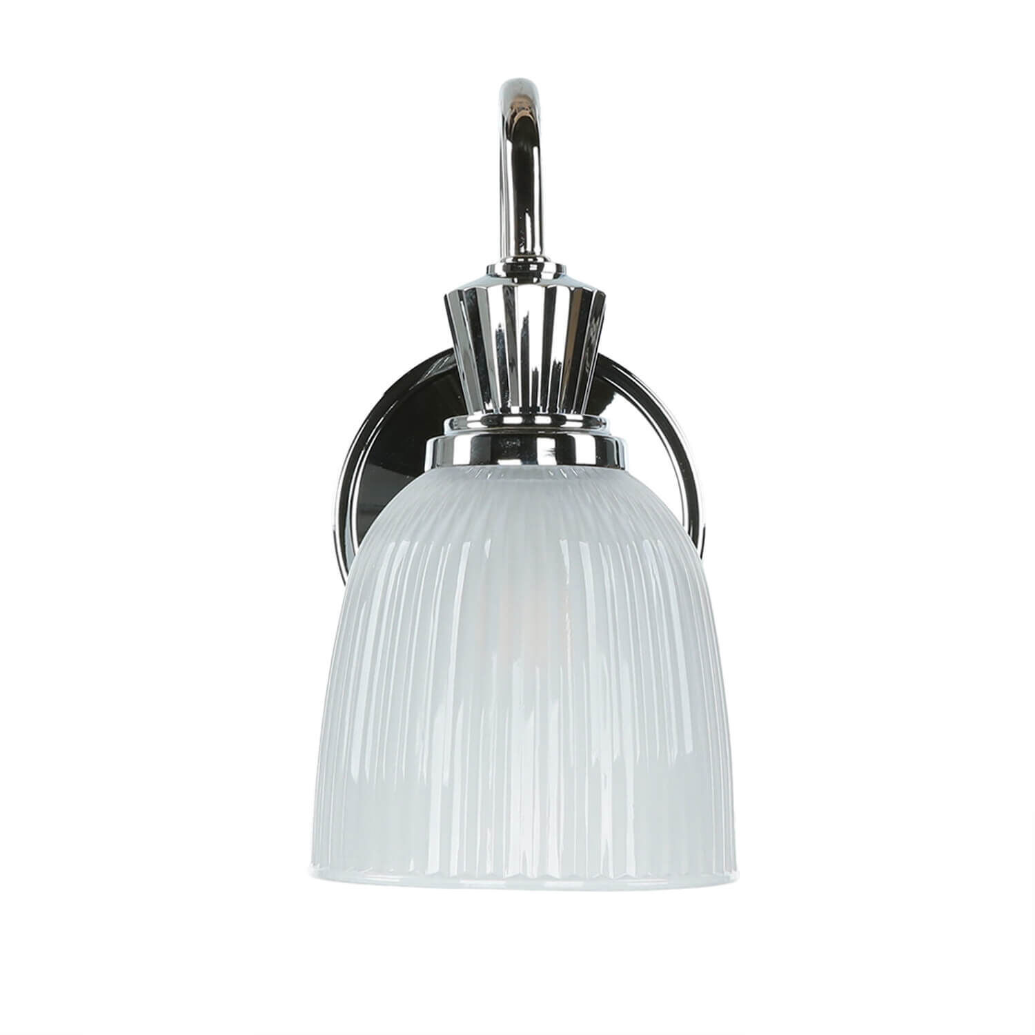 Lampe de salle de bain stylée avec LED IP44 Verre strié COSTILLA Leuchte, Lampe