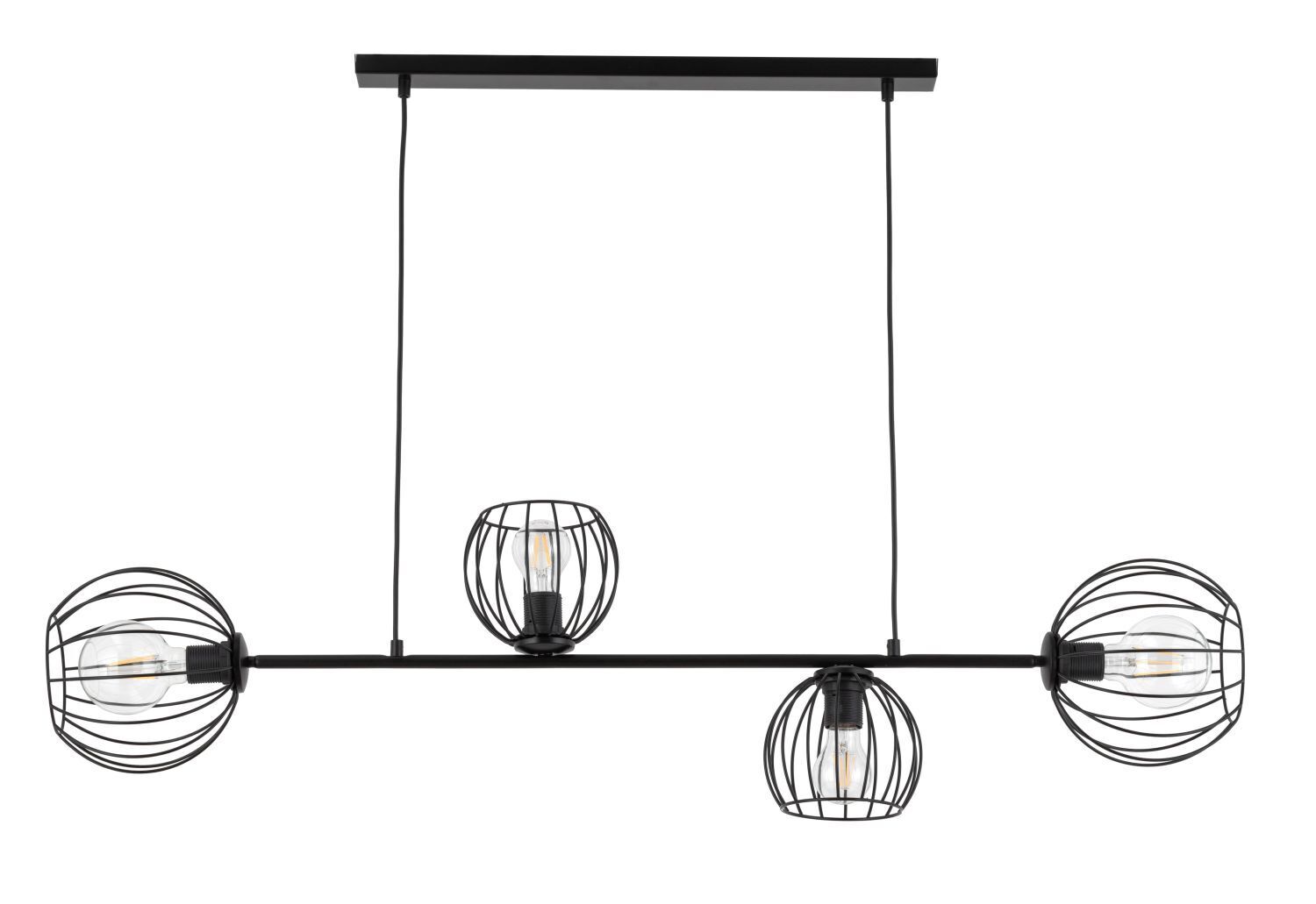 Lampe à suspendre métal E27 noir salle à manger salon