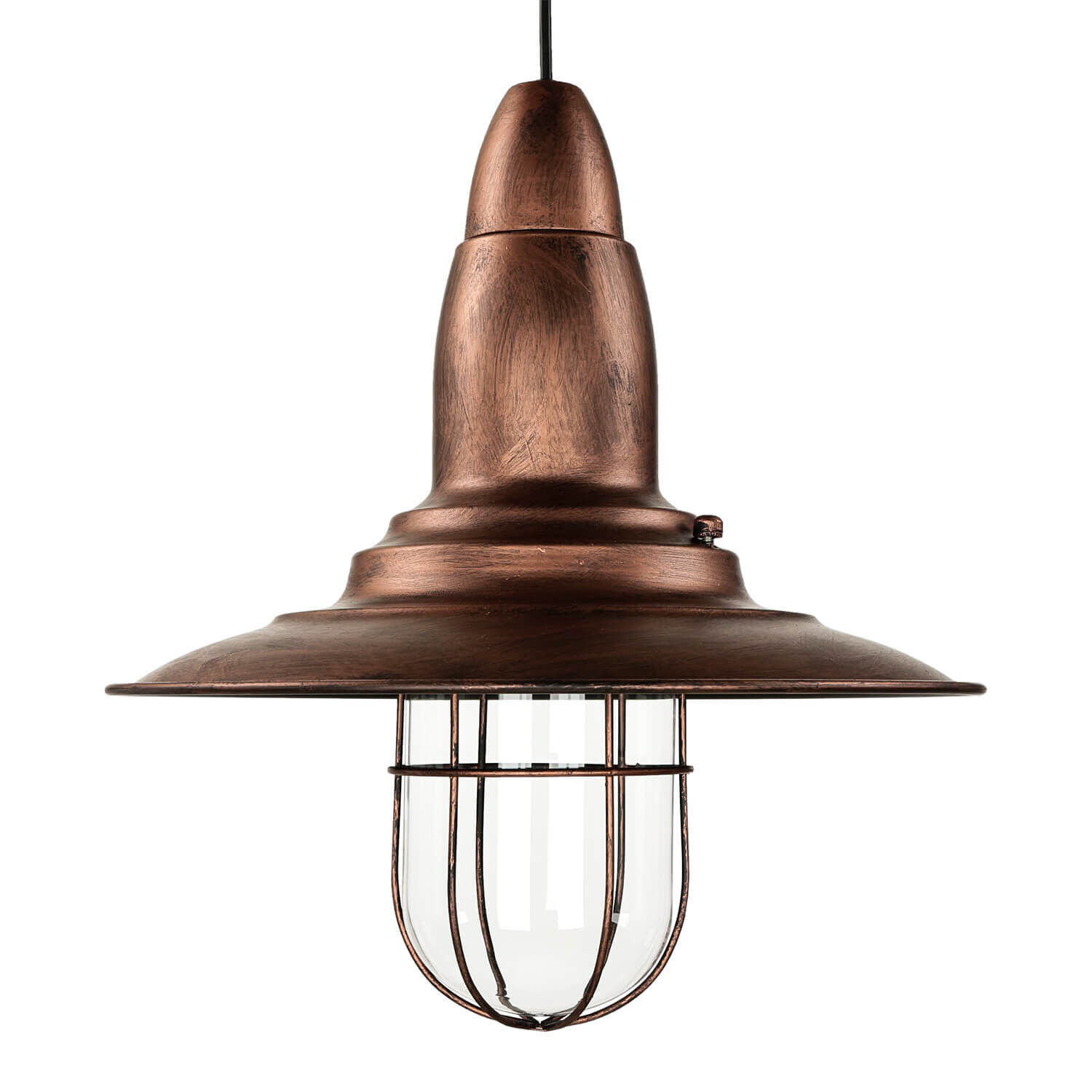 Suspension moderne FISHERMAN en cuivre antique Leuchte, Lampe, Kronleuchter