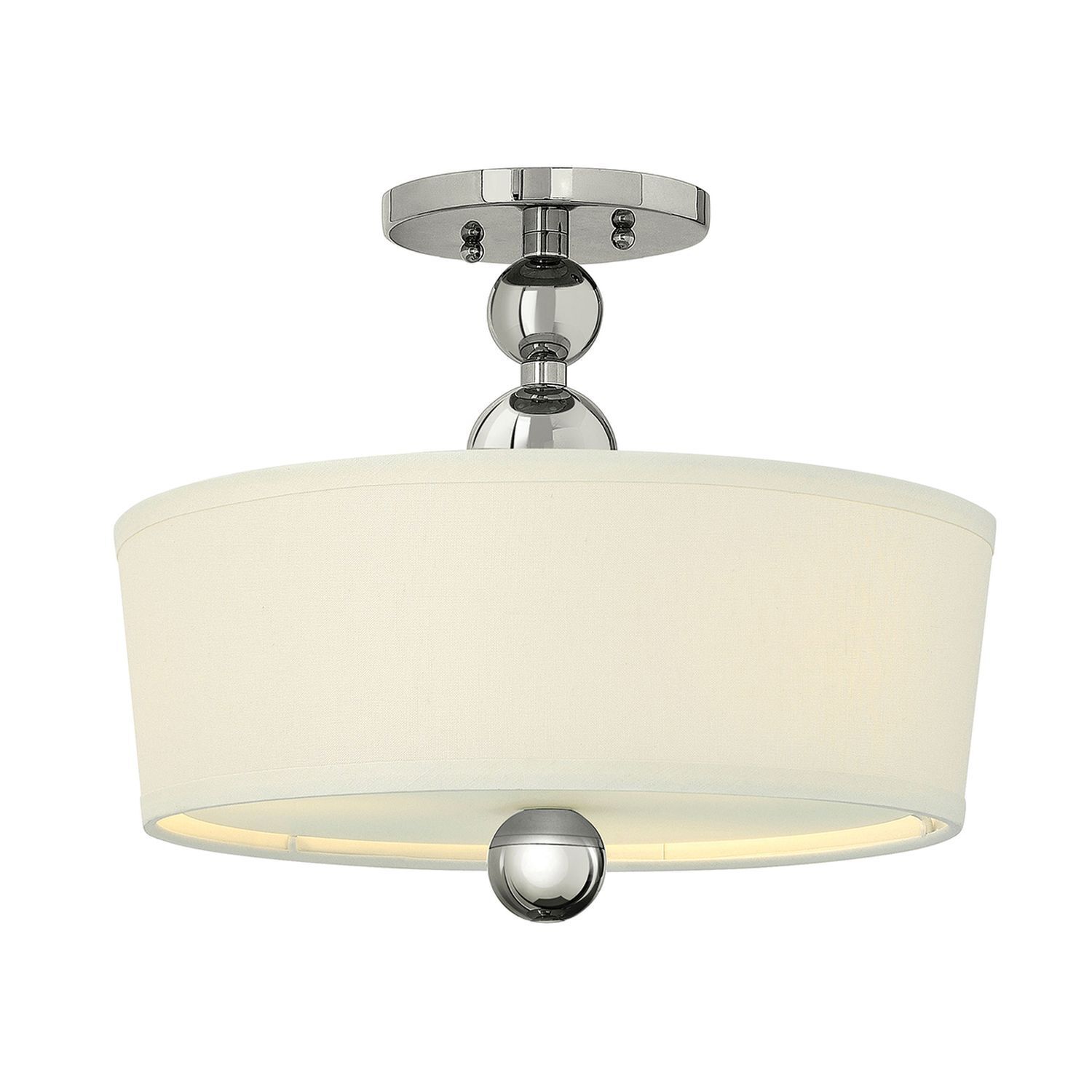 Plafonnier ROMINA en nickel 3-flmg Ø38cm Lampe