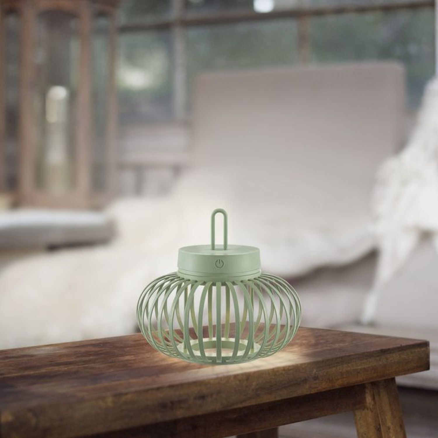 LED Akku Tischleuchte Dimmer Touch 22 cm IP44 2 W Grün LED Akku Tischleuchte Dimmer Touch 22 cm IP44 2 W Grün