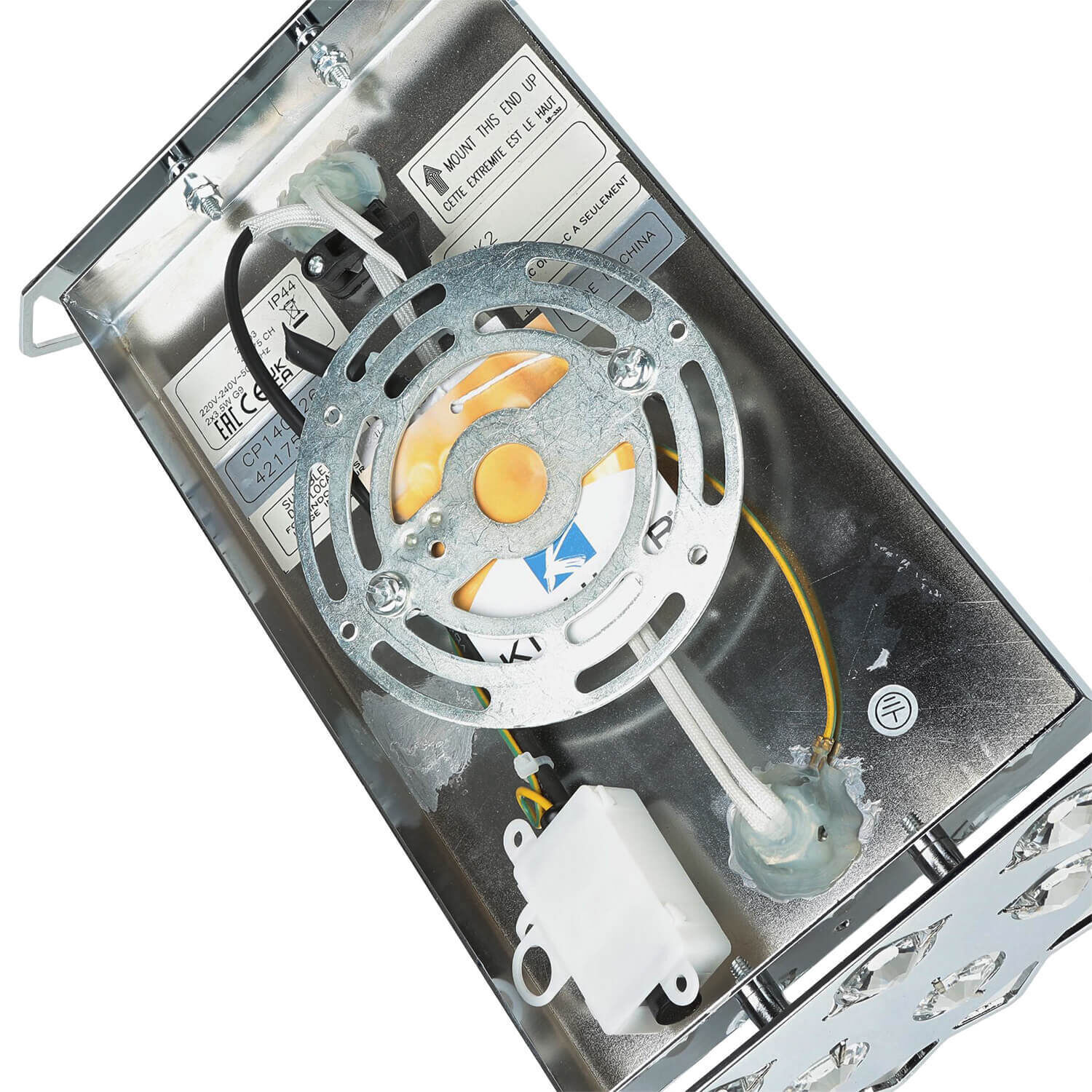 Lampe de salle de bain LED cristal verre IP44 design moderne Computerausrüstung, Elektronik, Hardware, Maschine, Rad