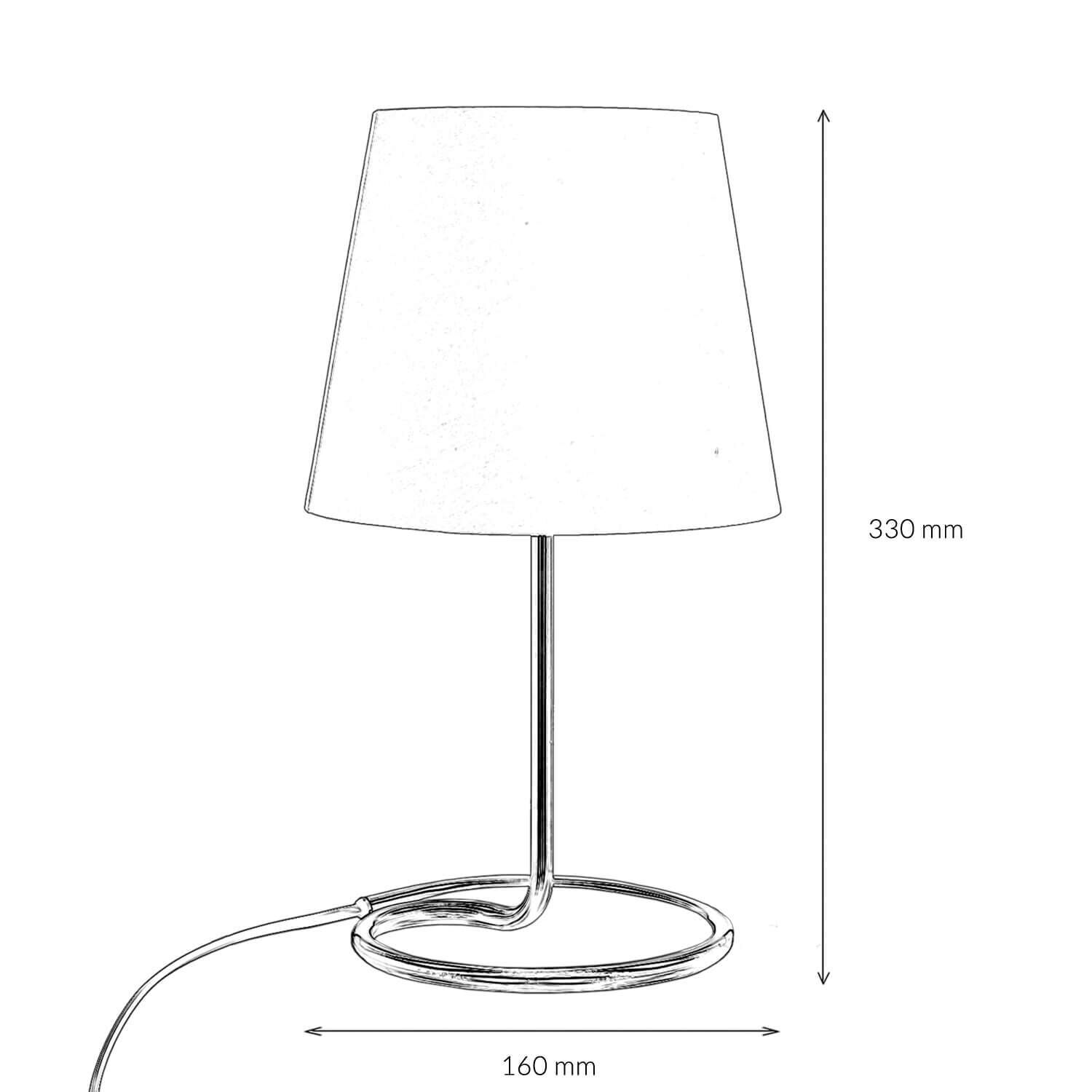 Set de 2 lampes de table blanches 33cm E14 modernes