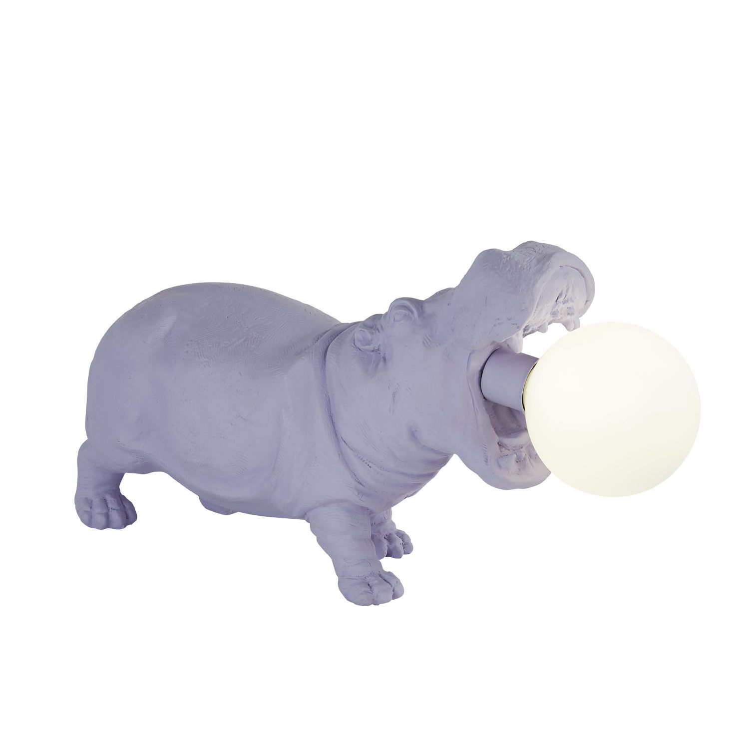 Lampe de table pour chambre d'enfant H : 22 cm G9 Lilas blanc