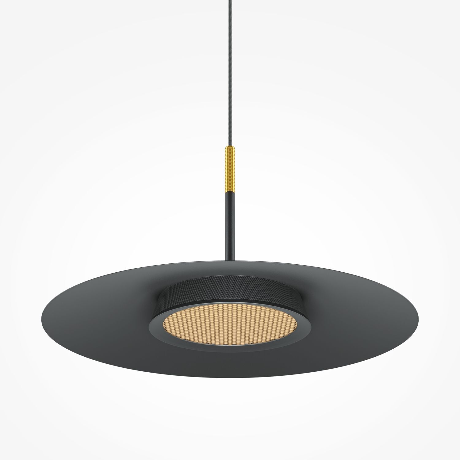 Luminaire suspendu LED aluminium blanc chaud 3000 K 500 lm rond Lampe, Deckenventilator, Gerät, Elektrisches Gerät, Deckenleuchte