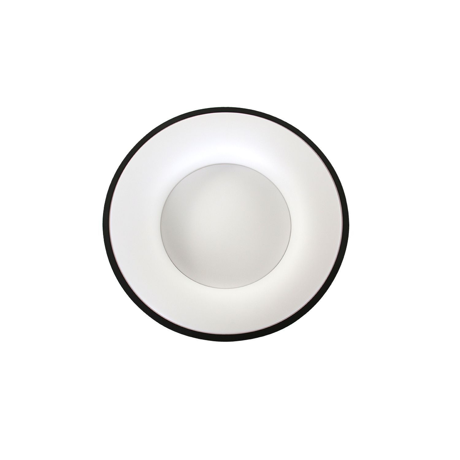 Plafonnier rond à LED Noir Blanc Ø38 cm 30 W 2700 K