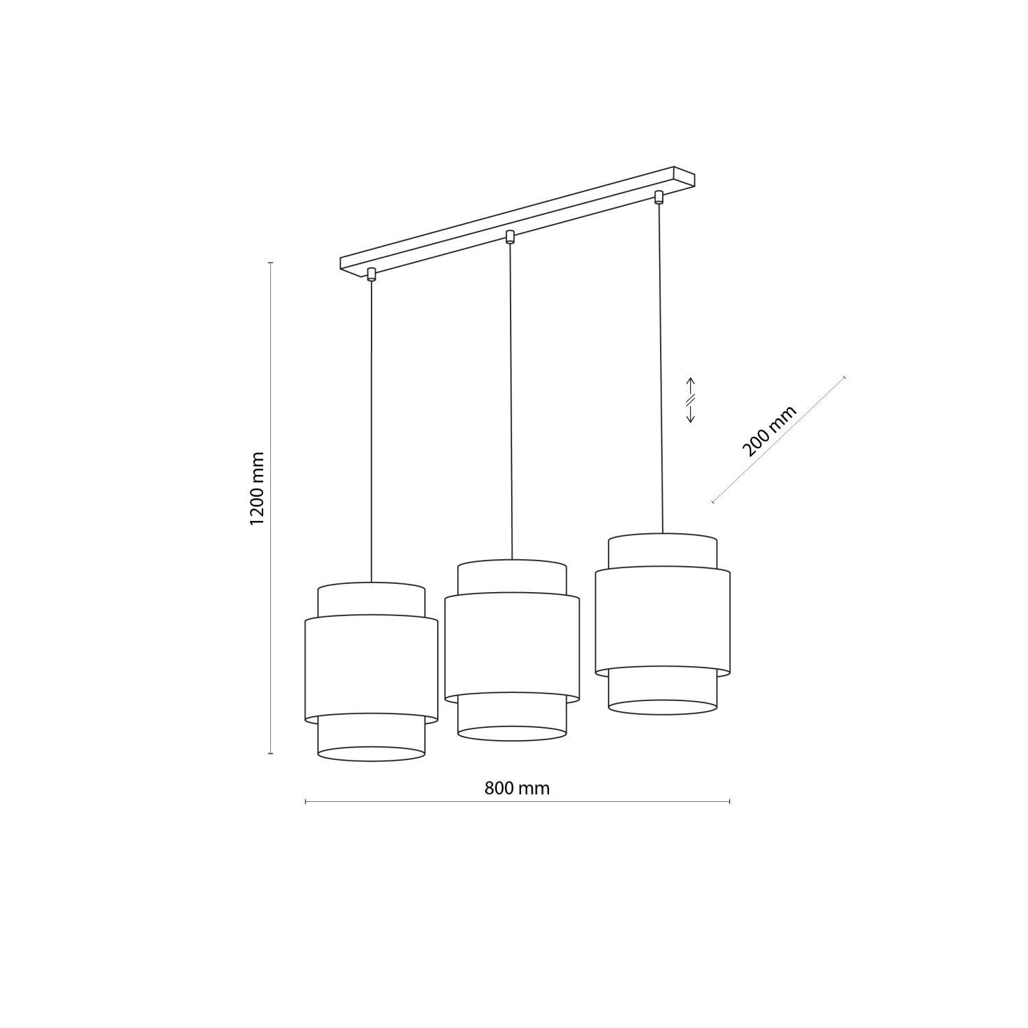 Lampe à suspendre Blanc Naturel Tissu Rotin E27 Boho Table à manger