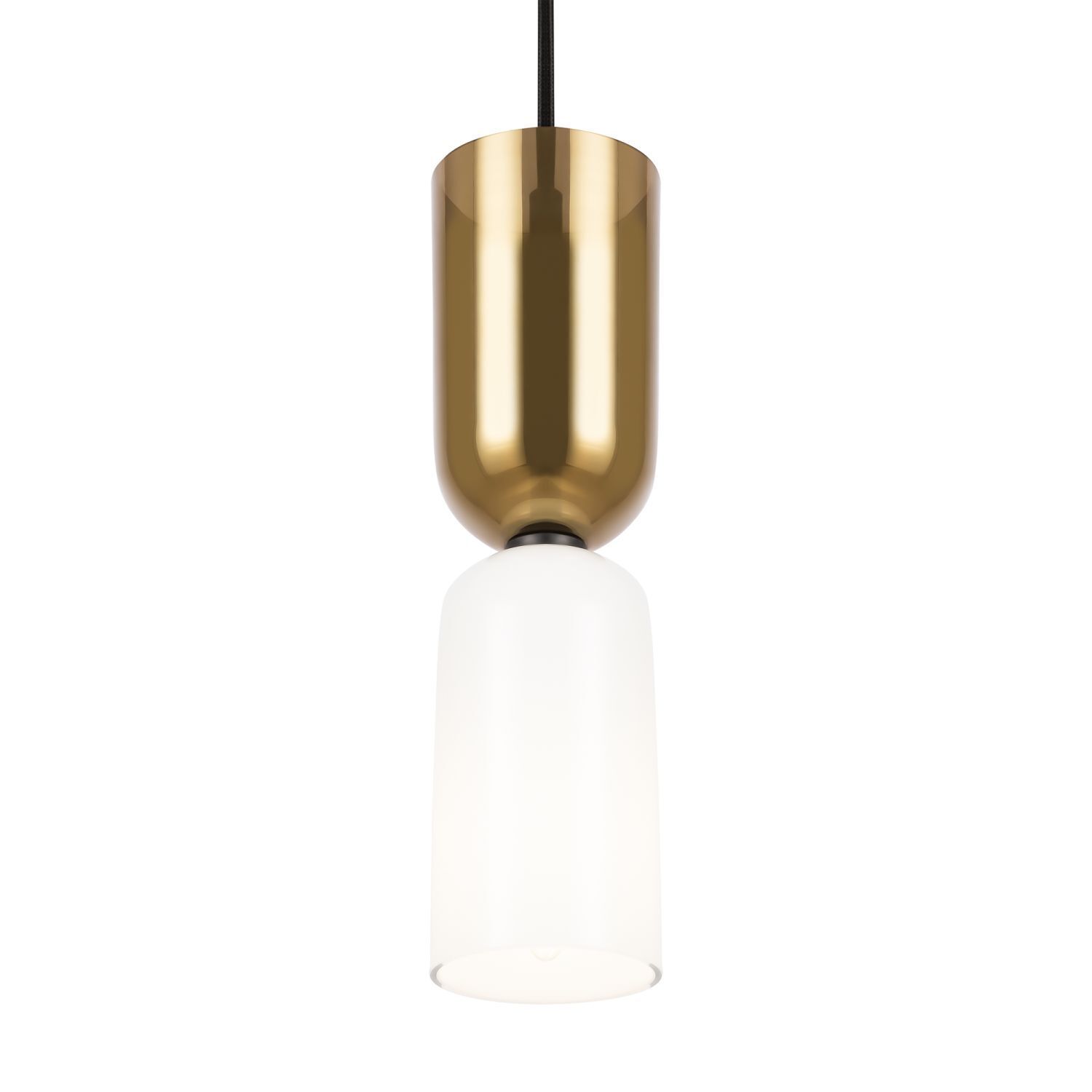 Lampe à suspendre métal verre E14 ronde D : 8 cm H : max. 232 cm