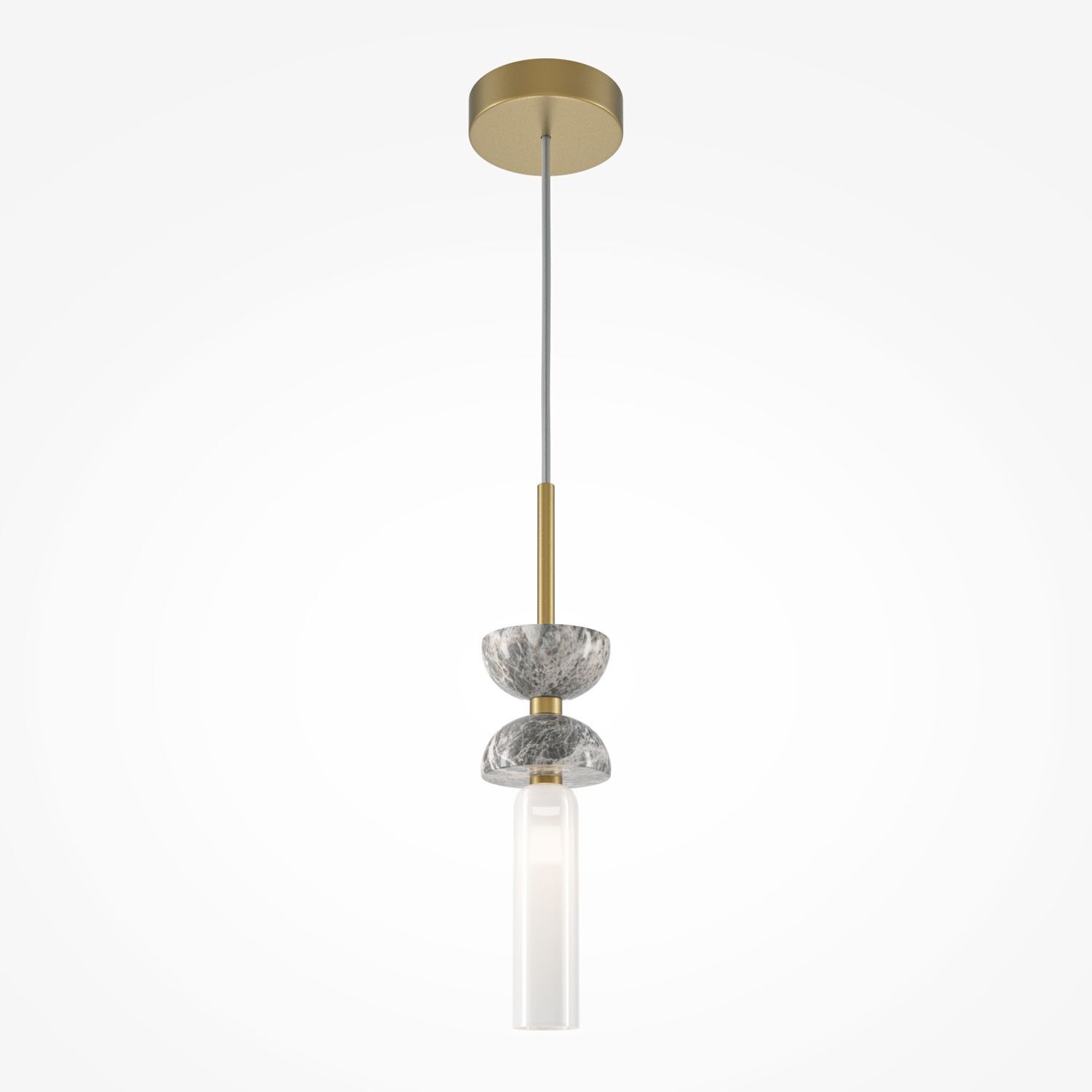 Lampe à suspendre verre métal G9 ronde D : 10 cm Moderne