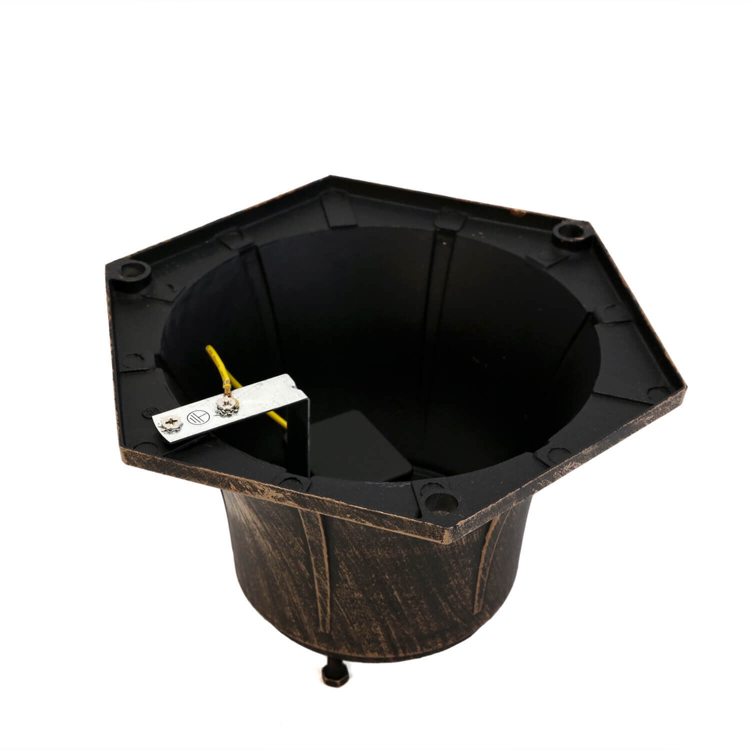 Retro Wegeleuchte Außen in Schwarz Kupfer KAIRO Retro Wegeleuchte Außen in Schwarz Kupfer KAIRO