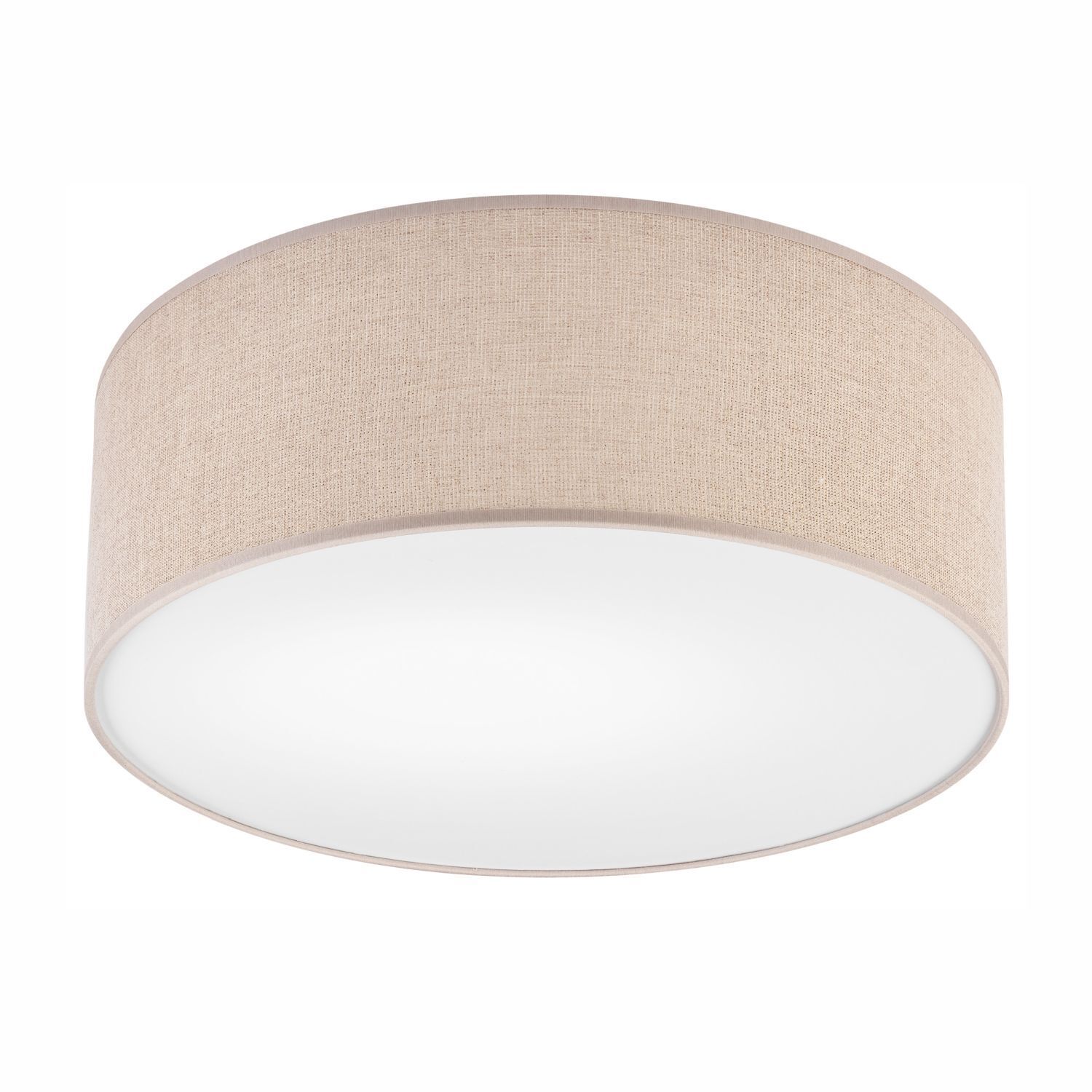 Plafonnier Tissu doré rond Ø 35 cm E27 faible éblouissement Moderne