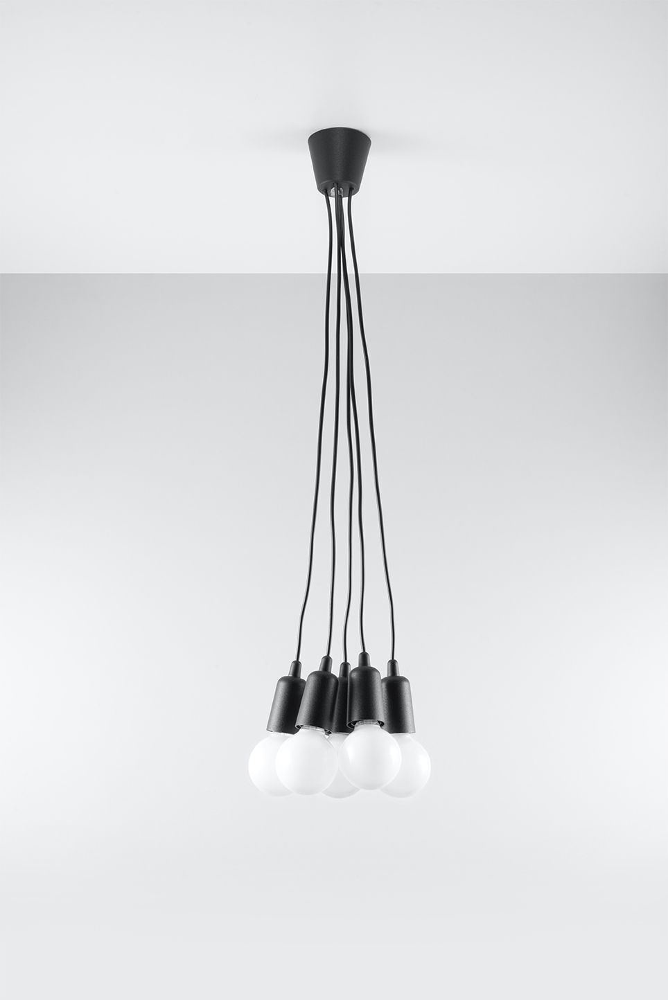Suspension Noir réglable jusqu'à 90cm Rétro NESSA
