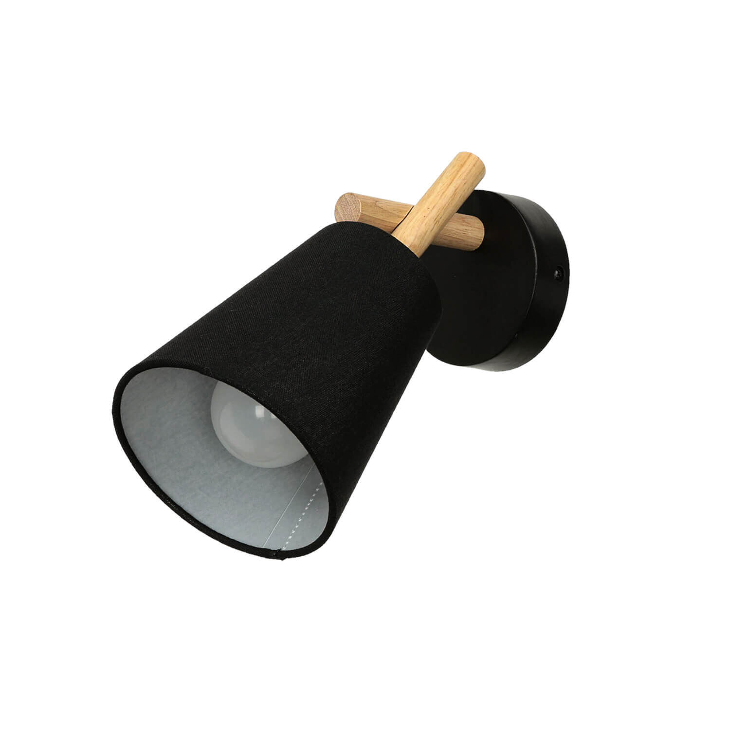 Applique murale Noir Tissu Abat-jour E27 VAIO Beleuchtung, Lampe