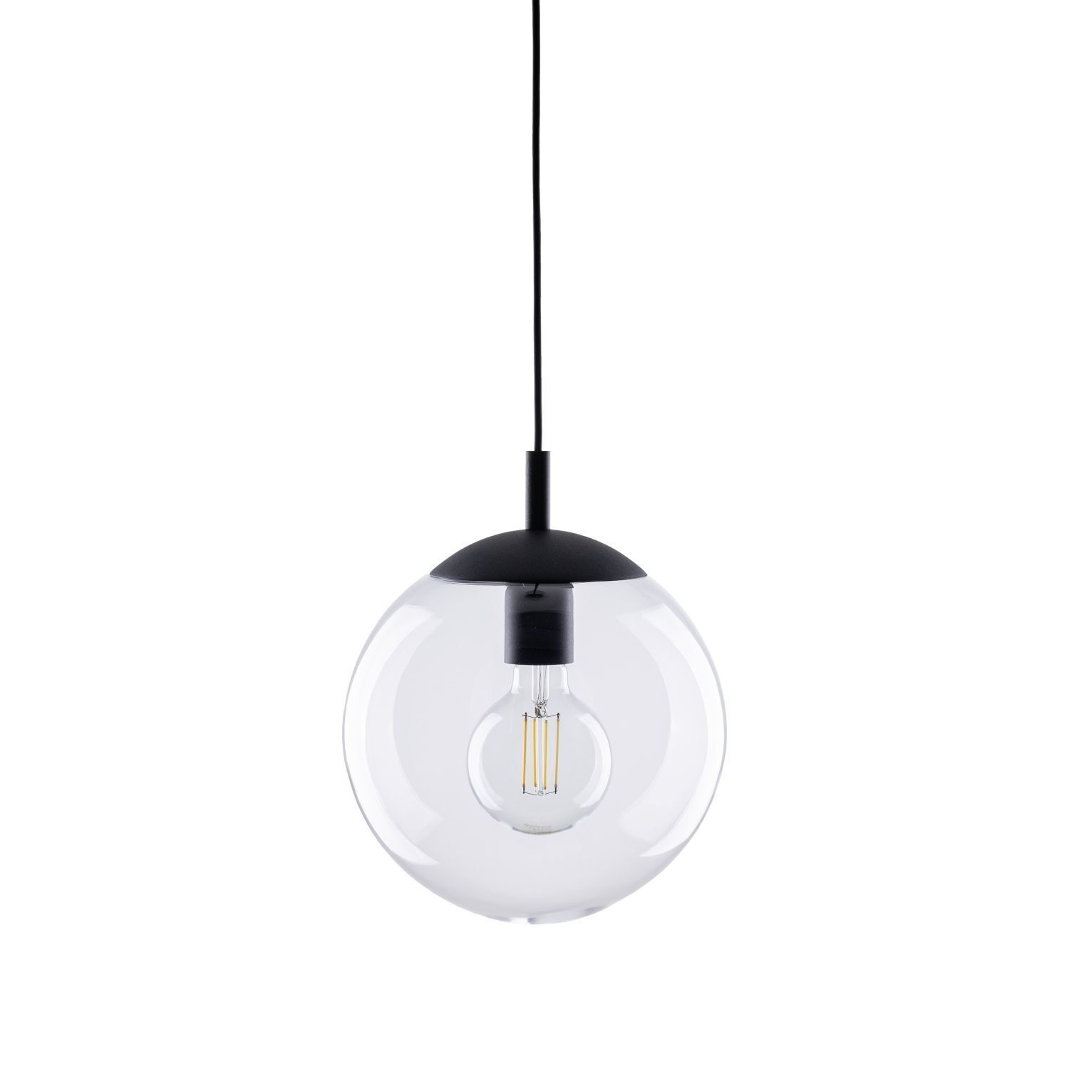 Suspension verre Ø 25 cm sphère H : max. 165 cm E27