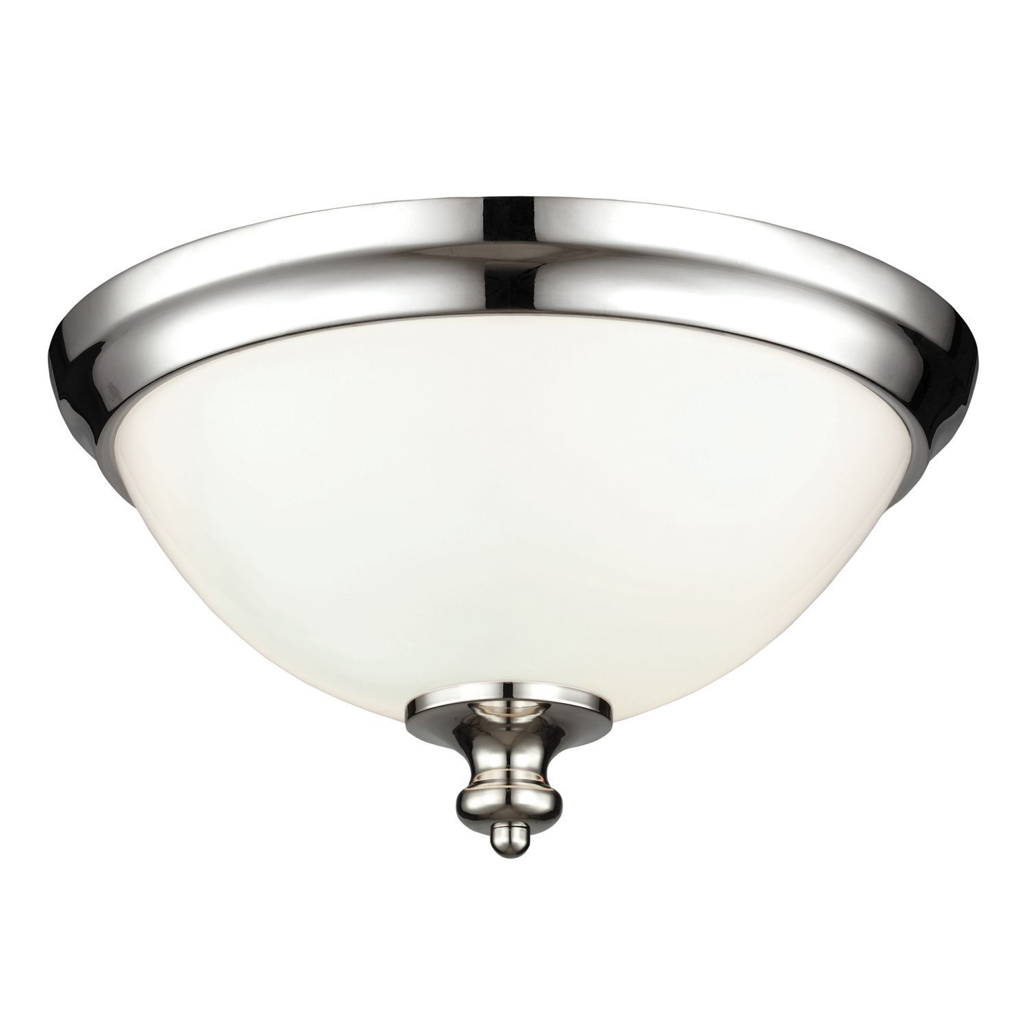 Plafonnier LORIN Blanc Nickel Ø33cm Lampe de couloir