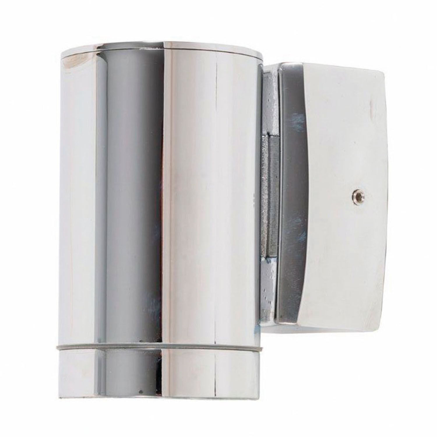 Applique murale extérieure nickel laiton véritable ronde IP64 Moderne
