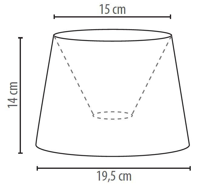 Petit abat-jour Lampe de table tissu fleurs E14