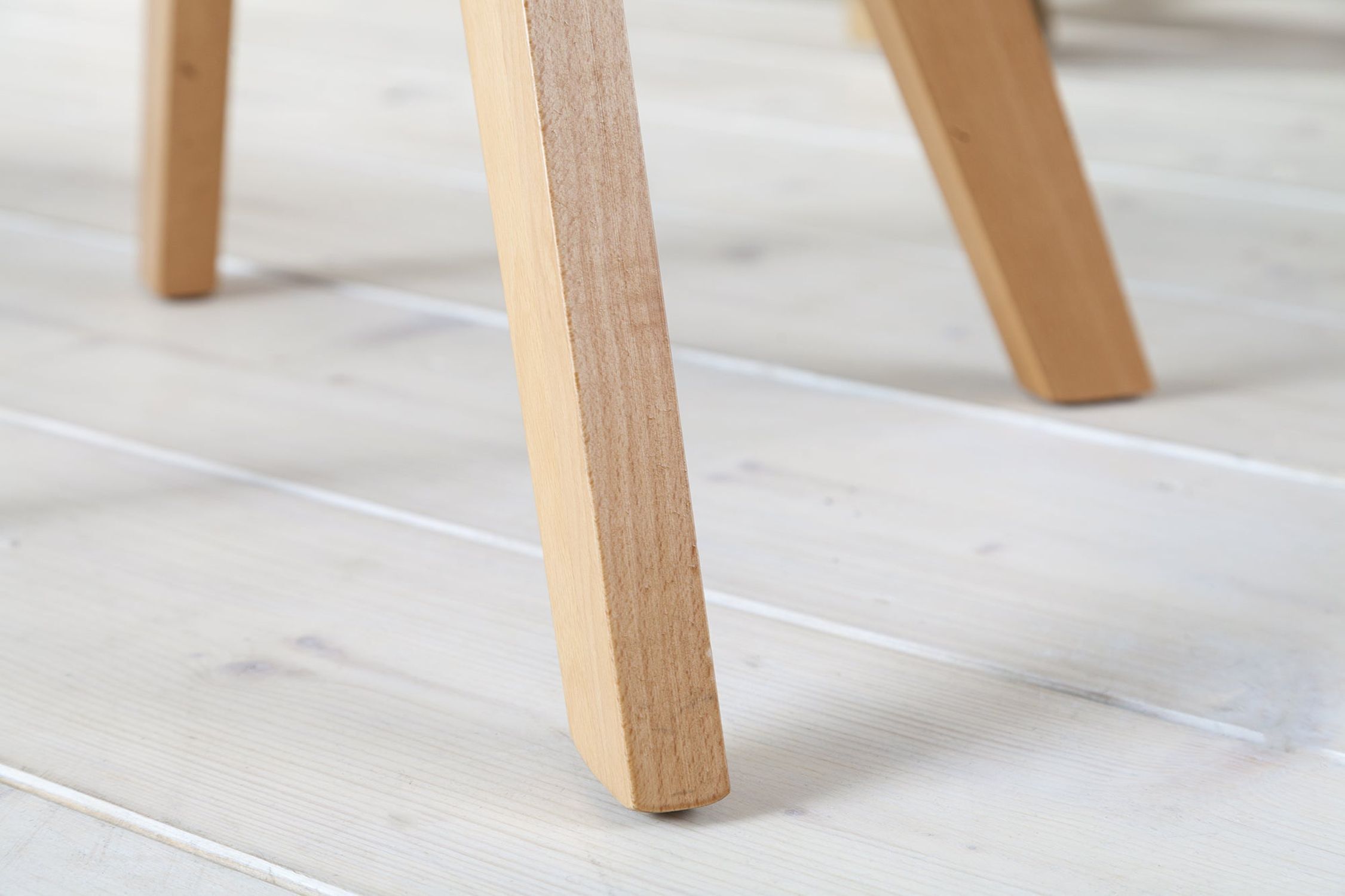 Chaise pivotante velours bois sans roulettes crème beige naturel Holz, Sperrholz, Mobiliar, Fußboden, Bodenbeläge