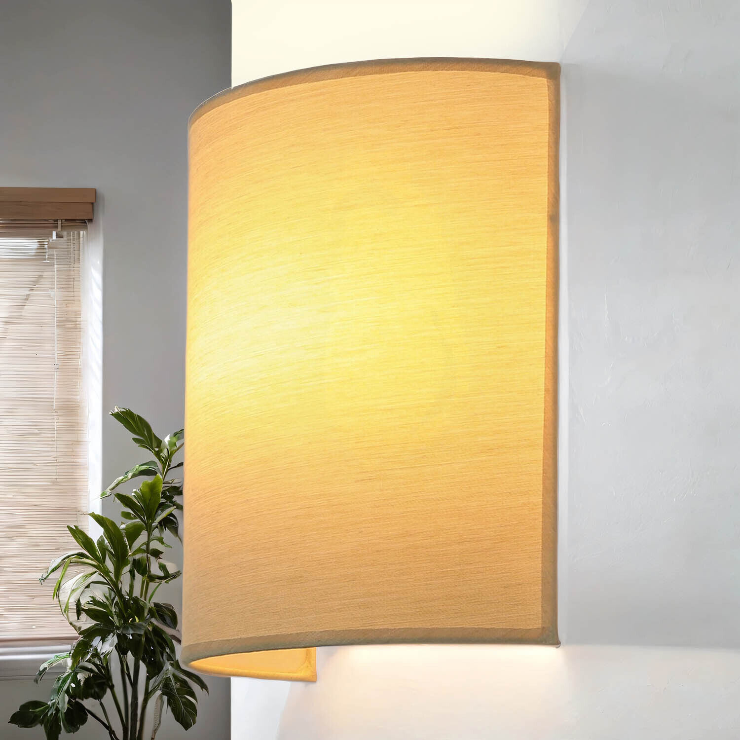 Applique ALICE Café Marron Tissu Abat-jour moderne