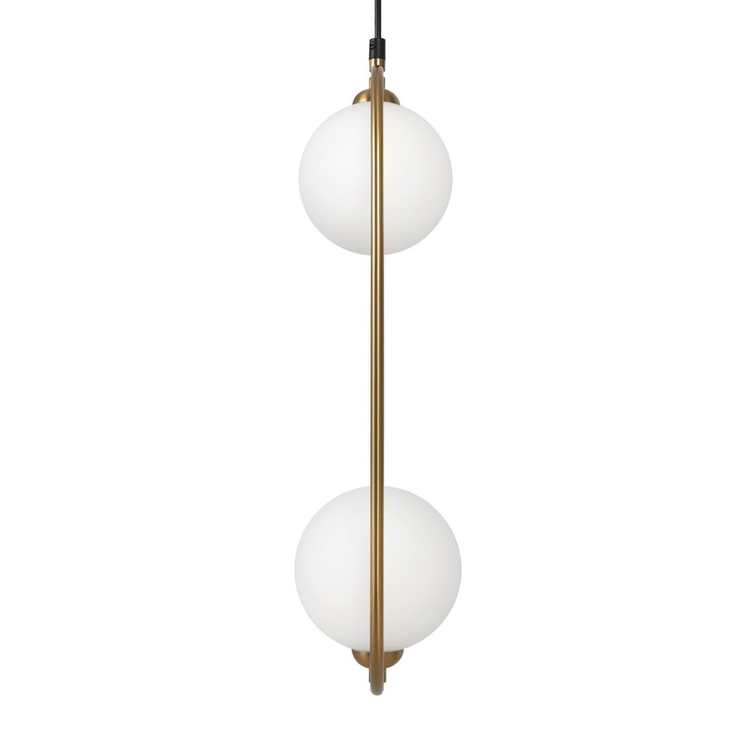 Lampe à suspendre métal verre H : max. 204 cm en laiton blanc Lampe, Leuchte