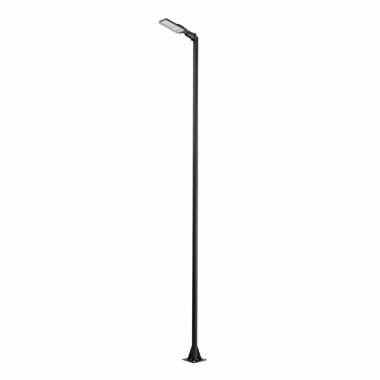 le93306-stehlampe-garten-terrasse-aussen-aluminium-metall-modern-ip65-schwarz-02 Straßenlaterne, Außenbeleuchtung, LED-Lampe, Erdanker/Standfuß, schwarz
