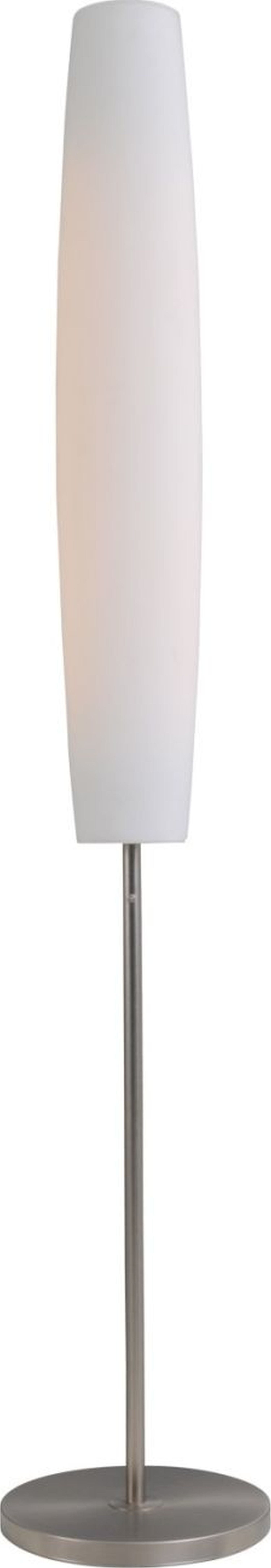 Lampadaire LED à intensité variable avec abat-jour en verre blanc mat