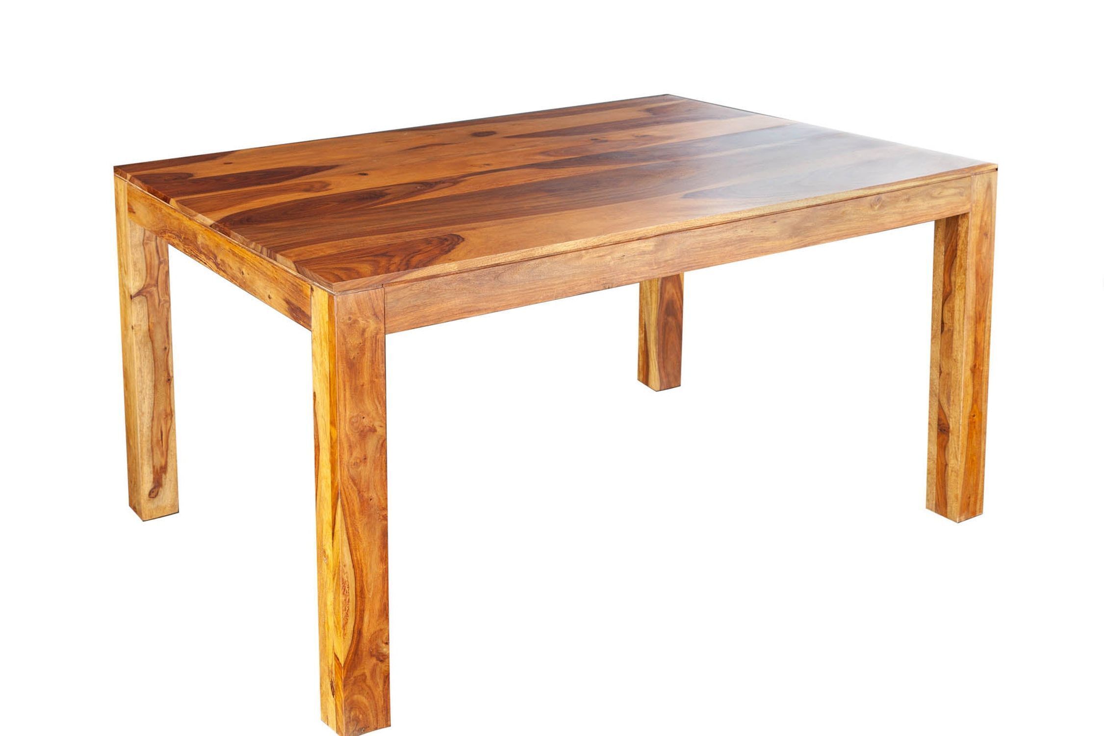 Esstisch Sheesham Holz in Natur 120 x 70 cm Kaffeetisch, Mobiliar, Tabelle, Holz, Esstisch