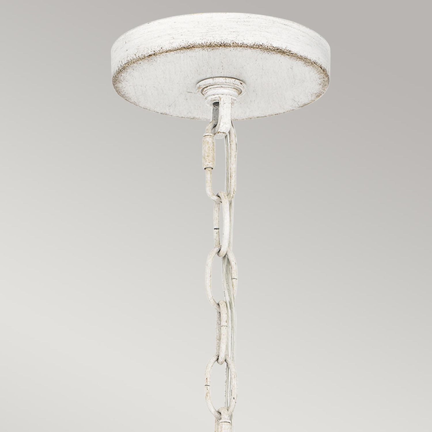 Lampe d'extérieur suspendue Abat-jour corbeille E27 IP44 Ø 40,5 cm Blanc antique Deckenleuchte, Lampe