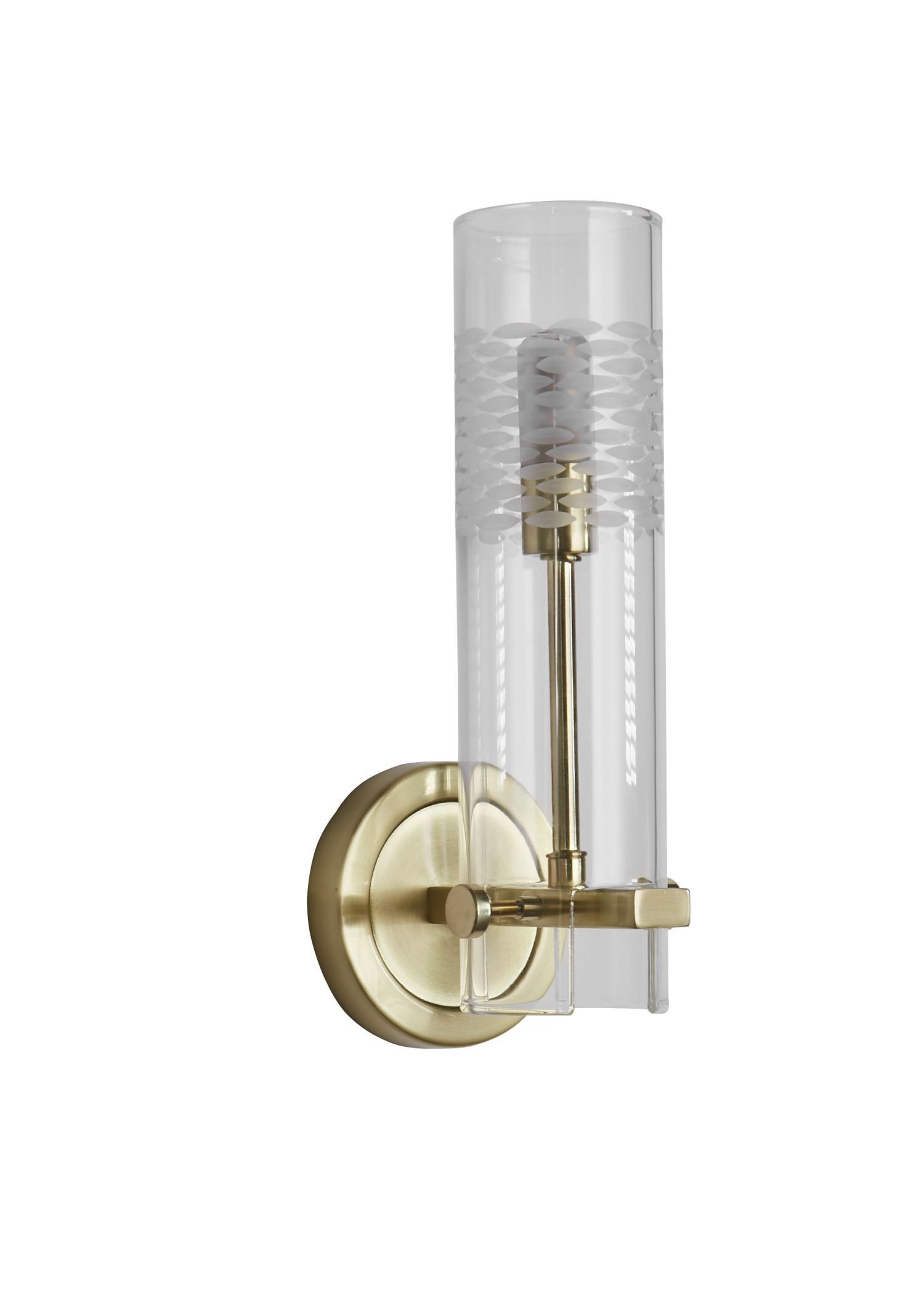 Lampe de miroir en laiton clair IP44 G9 H : 28,5 cm