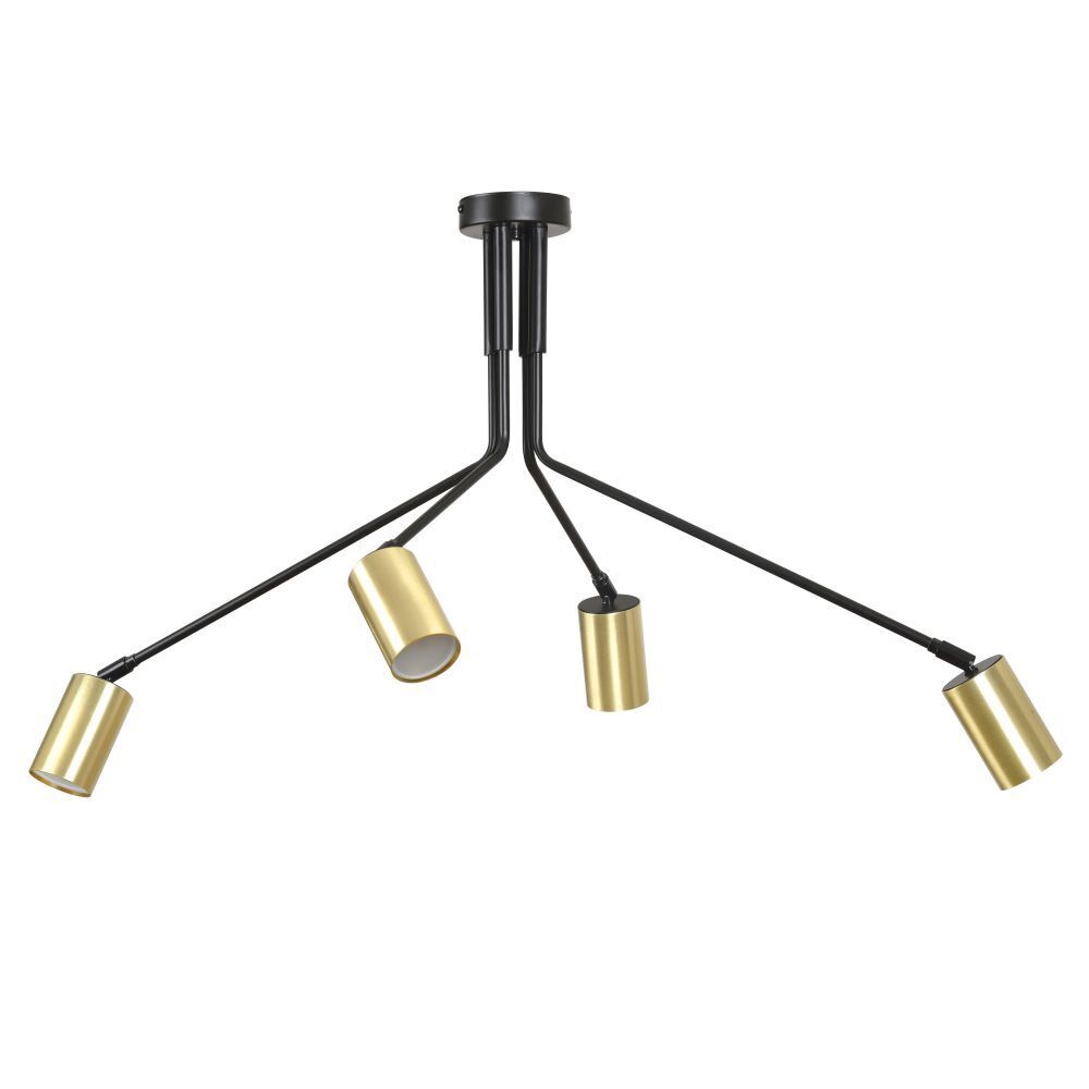 Spot de plafond noir or 4x GU10 Moderne orientable